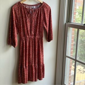 Kaileigh Red Ruffled Tiered Sundress